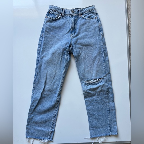 Garage Blue vintage Straight Leg Jeans - Picture 1 of 4